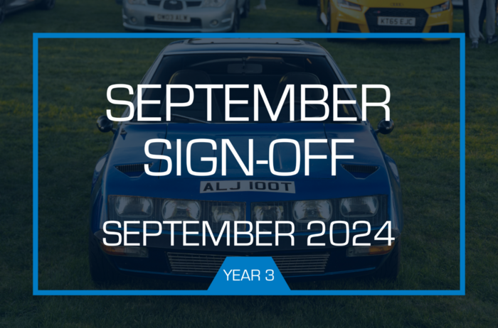 Year 3 - September Sign-Off