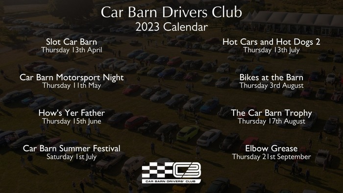 Car Barn Drivers Club returns for 2023
